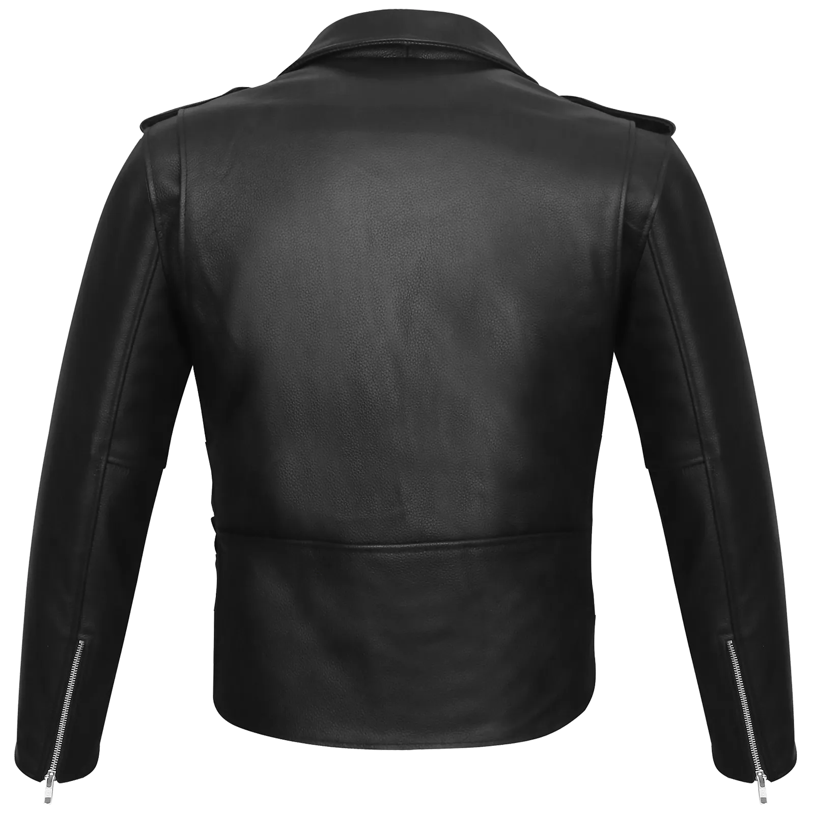 VL516S Men's Basic Classic Motorcycle Jacket Plain Side w/Belted Waist